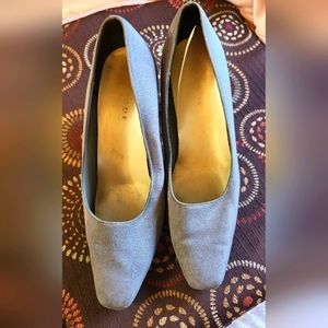 Grey Fabric- used heels; fair conditon